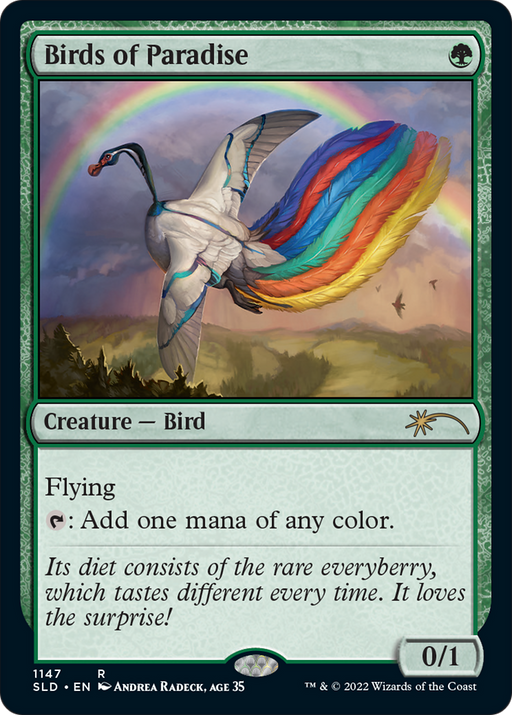 Birds of Paradise (1147) (SLD-1147) [Secret Lair] Drop MTG Single Wizards of the Coast