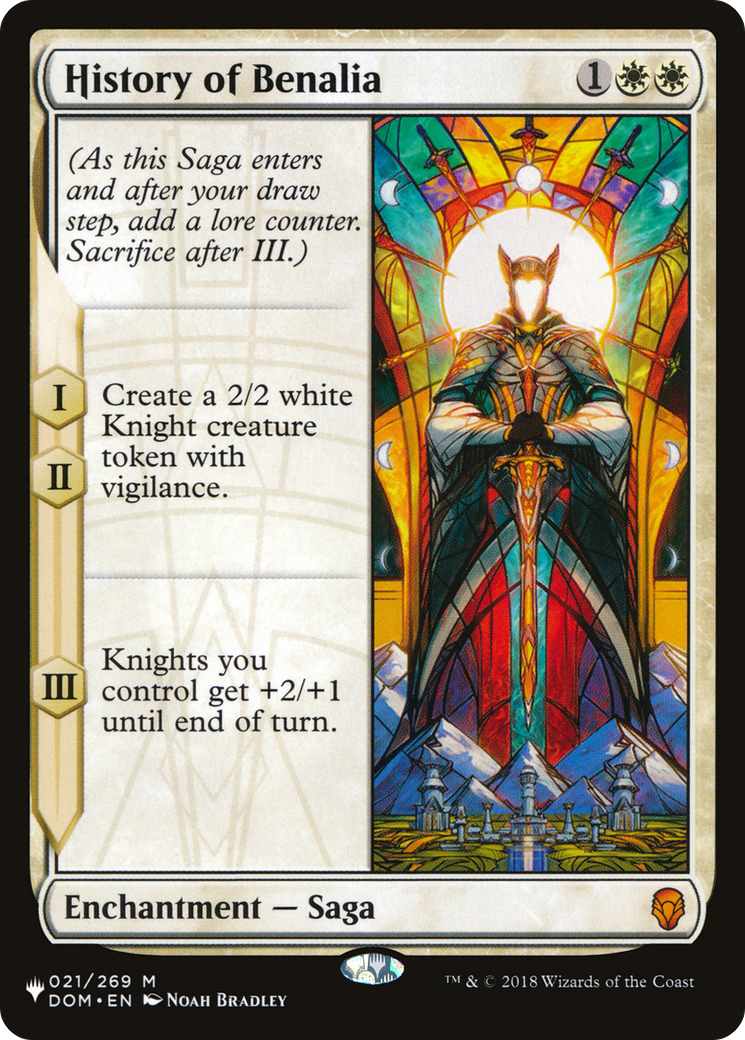 History of Benalia (LIST-DOM-21) [Mystery Booster] The List MTG Single Wizards of the Coast