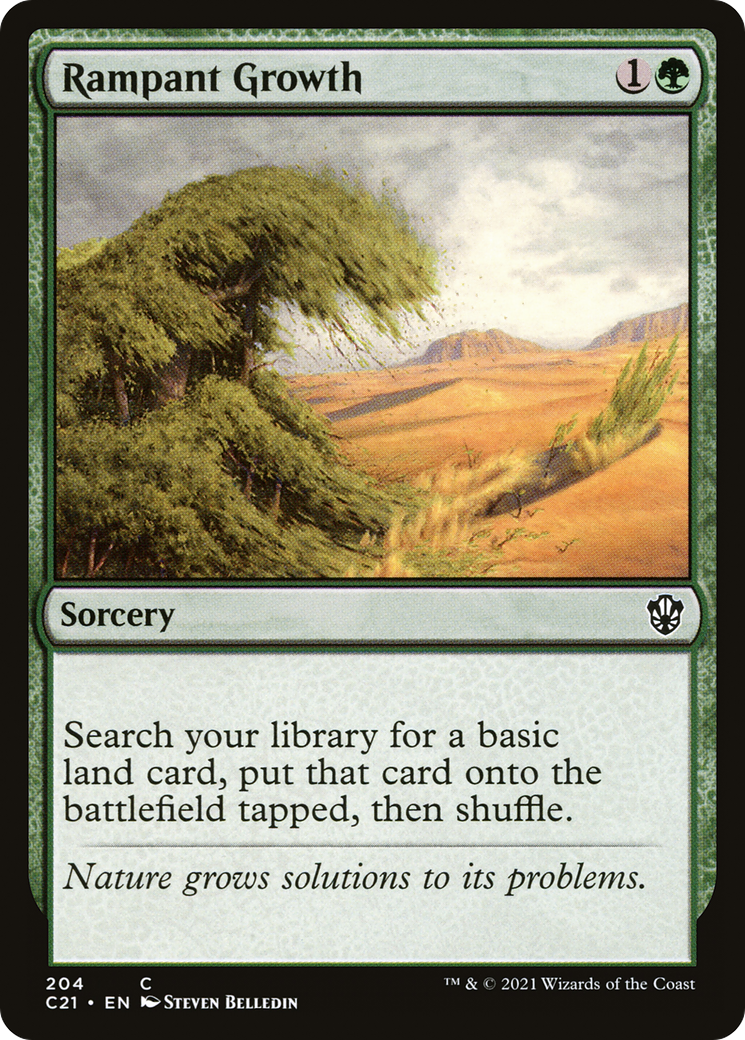 Rampant Growth (C21-204) [Commander 2021] MTG Single Wizards of the Coast
