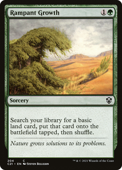 Rampant Growth (C21-204) [Commander 2021] MTG Single Wizards of the Coast
