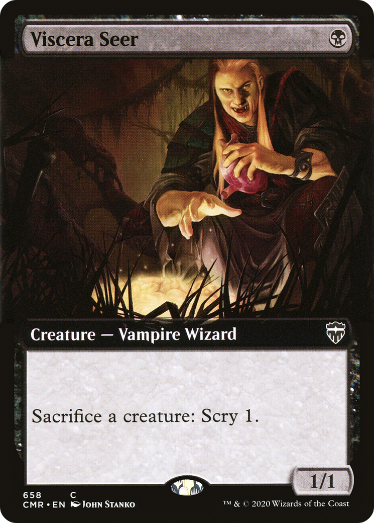 Viscera Seer (CMR-658) [Commander Legends] (Extended Art) Foil MTG Single Wizards of the Coast