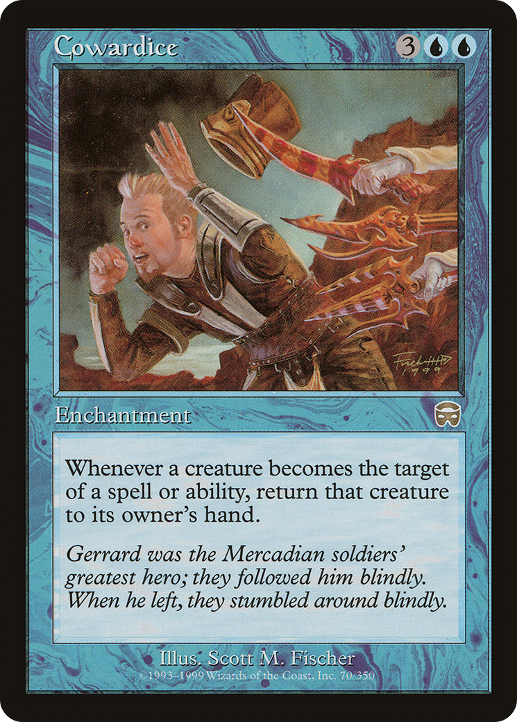 Cowardice (MMQ-070) [Mercadian Masques] Foil MTG Single Wizards of the Coast