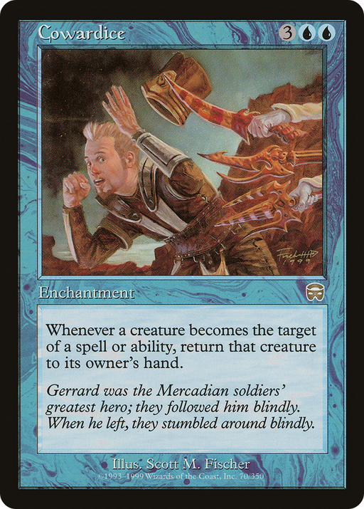 Cowardice (MMQ-070) [Mercadian Masques] Foil MTG Single Wizards of the Coast