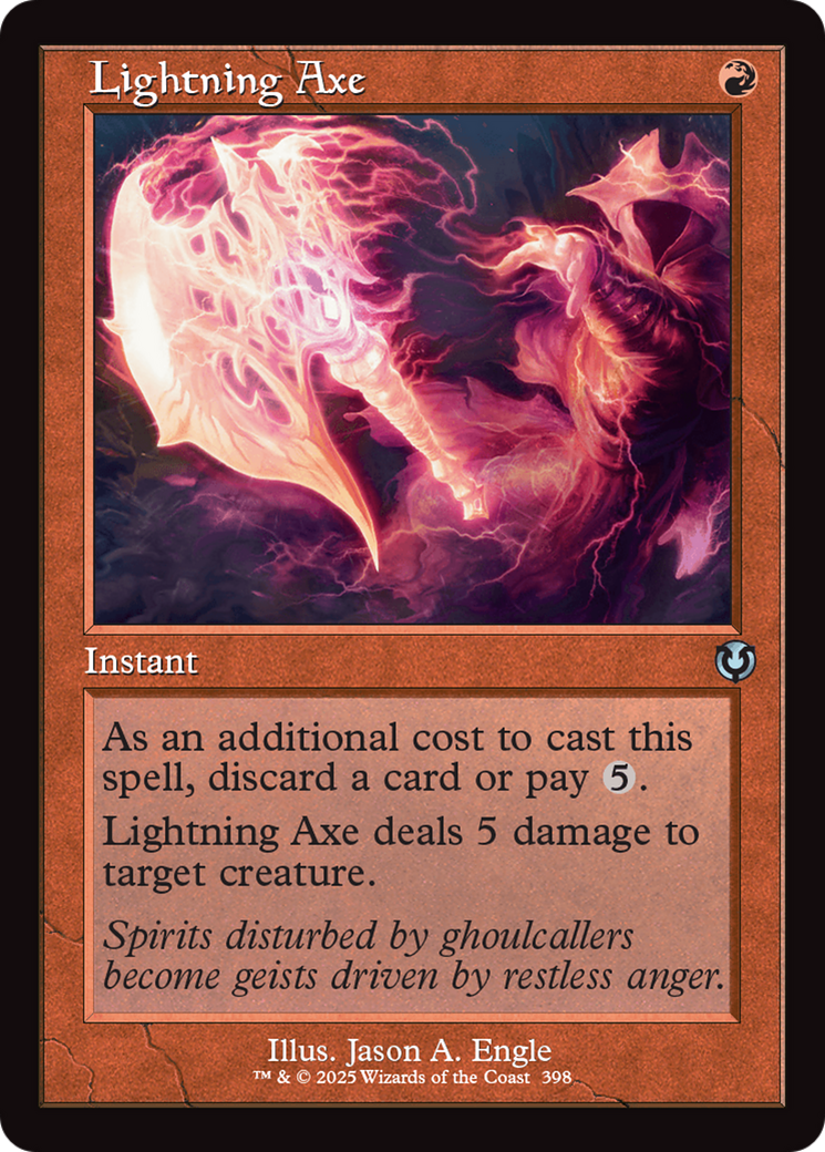 Lightning Axe (INR-398) [Innistrad Remastered] MTG Single Wizards of the Coast