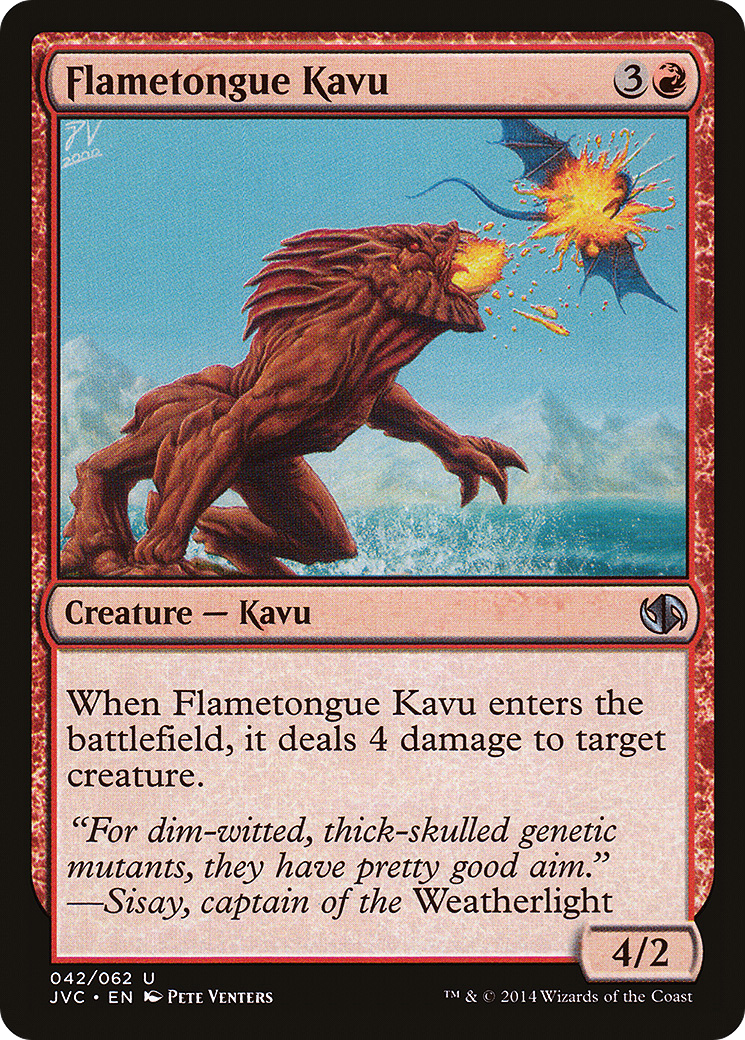 Flametongue Kavu (DD3-042) [Misc] Duel Decks Anthology: Jace vs. Chandra MTG Single Wizards of the Coast