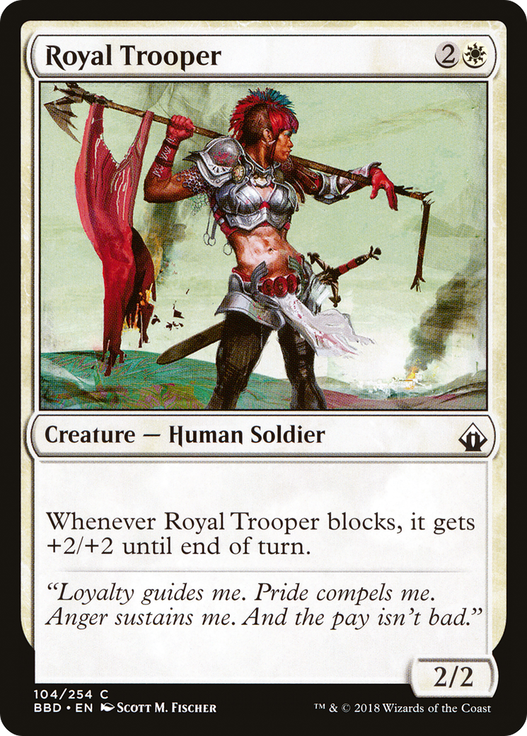 Royal Trooper (BBD-104) [Battlebond] MTG Single Wizards of the Coast