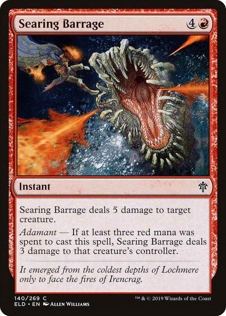 Searing Barrage (ELD-140) [Throne of Eldraine] Foil MTG Single Wizards of the Coast