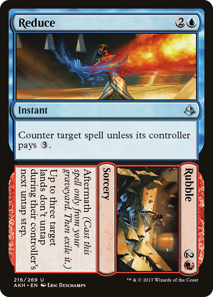 Reduce // Rubble (AKH-216) [Amonkhet] Foil MTG Single Wizards of the Coast