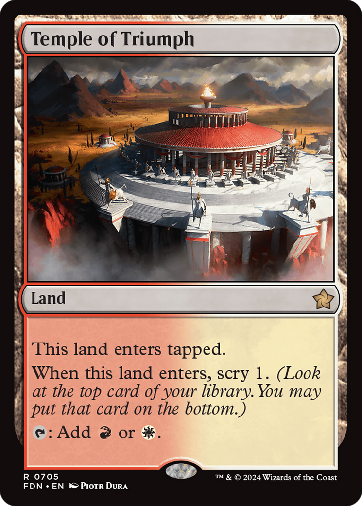 Temple of Triumph (FDN-705) [Foundations] MTG Single Wizards of the Coast