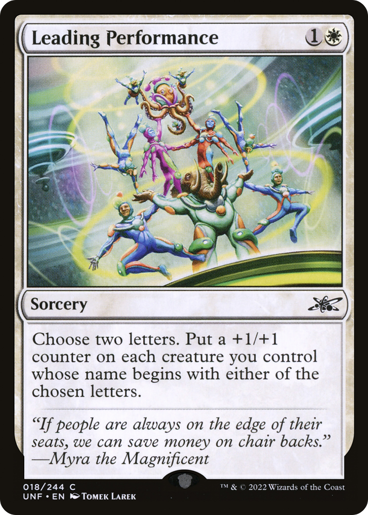 Leading Performance (UNF-018) [Unfinity] MTG Single Wizards of the Coast