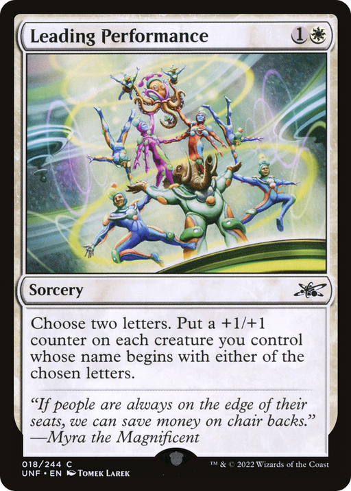 Leading Performance (UNF-018) [Unfinity] Foil MTG Single Wizards of the Coast