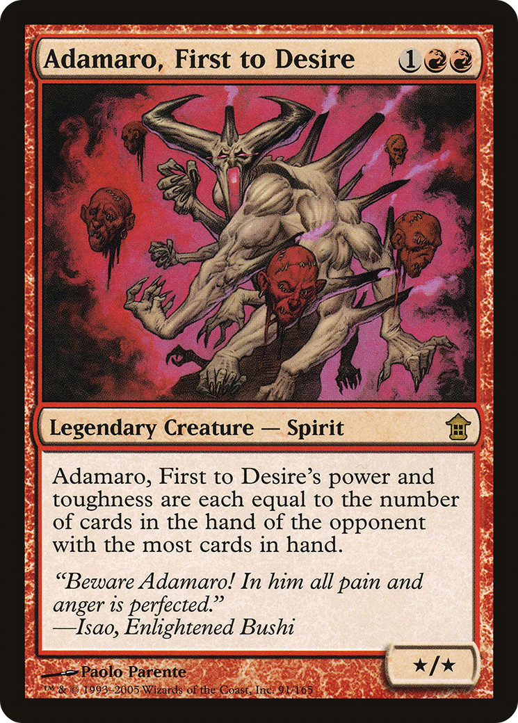 Adamaro, First to Desire (SOK-091) [Saviors of Kamigawa] MTG Single Wizards of the Coast