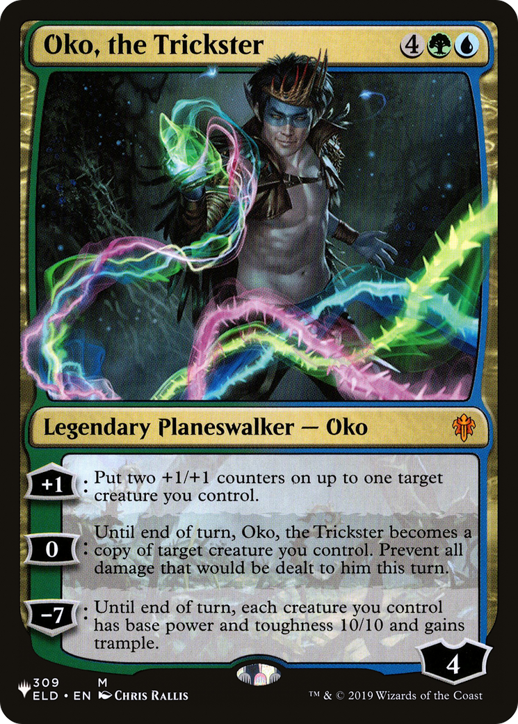 Oko, the Trickster (LIST-ELD-309) [The List] MTG Single Magic: The Gathering