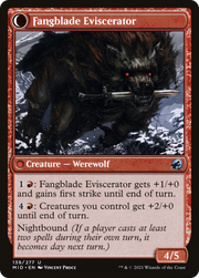 Fangblade Brigand (MID-139) [Innistrad: Midnight Hunt] Foil MTG Single Wizards of the Coast