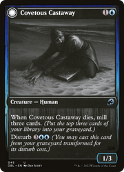 Covetous Castaway (DBL-045) [Innistrad: Double Feature] Foil MTG Single Wizards of the Coast
