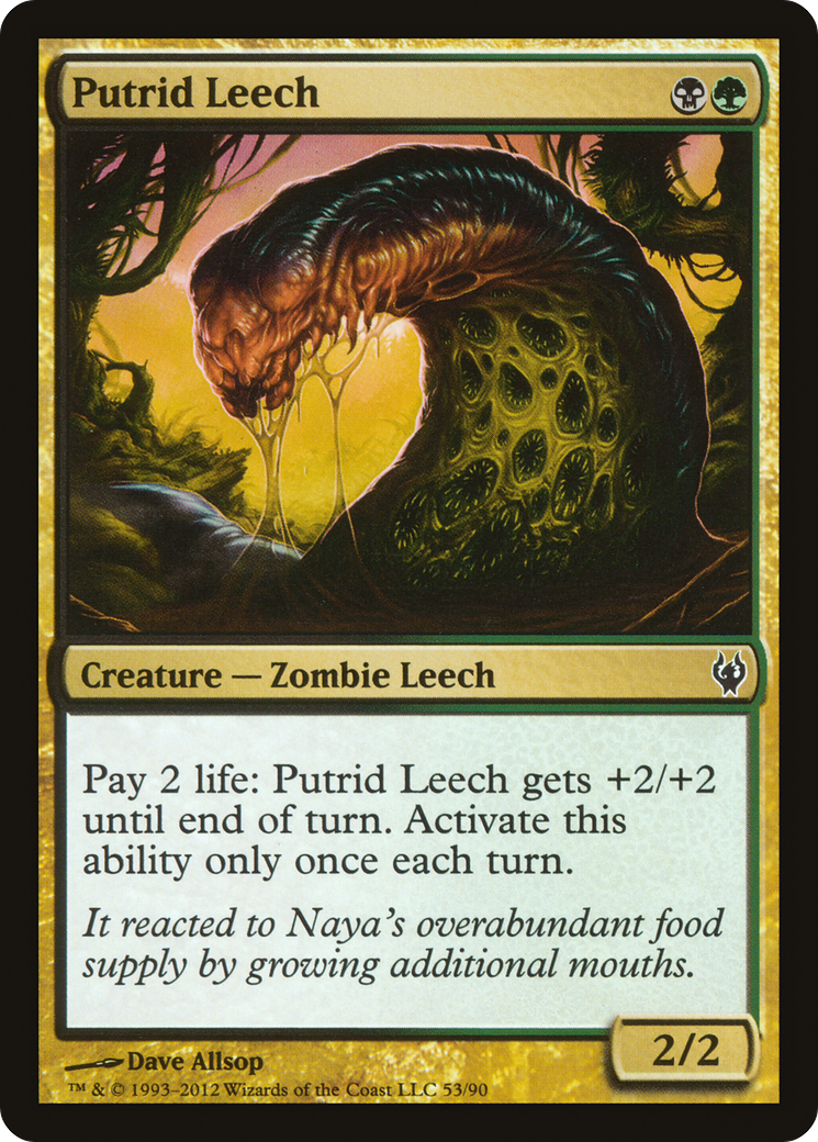 Putrid Leech (DDJ-053) [Misc] Duel Decks: Izzet vs. Golgari MTG Single Wizards of the Coast