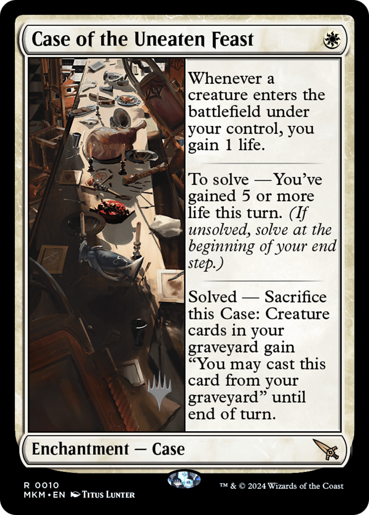 Case of the Uneaten Feast (PPMKM-010) [Murders at Karlov Manor Promos] MTG Single Wizards of the Coast