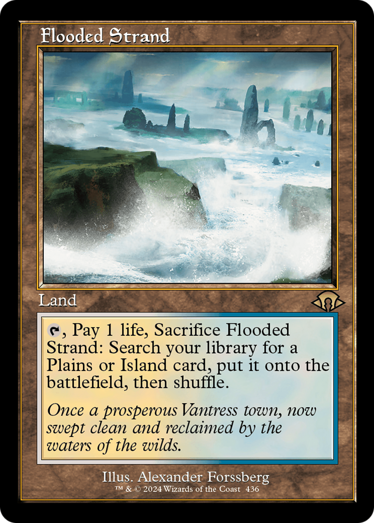 Flooded Strand (MH3-436) [Modern Horizons 3] Foil MTG Single Wizards of the Coast
