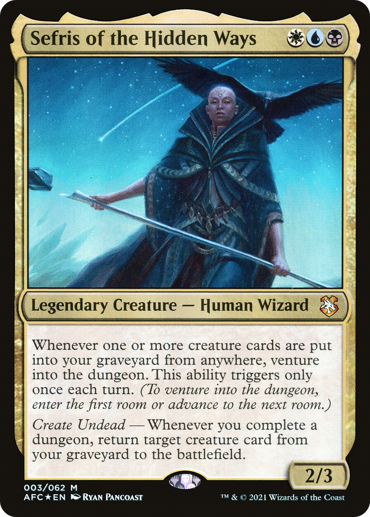 Sefris of the Hidden Ways (AFC-003) [Forgotten Realms Commander] Foil MTG Single Wizards of the Coast