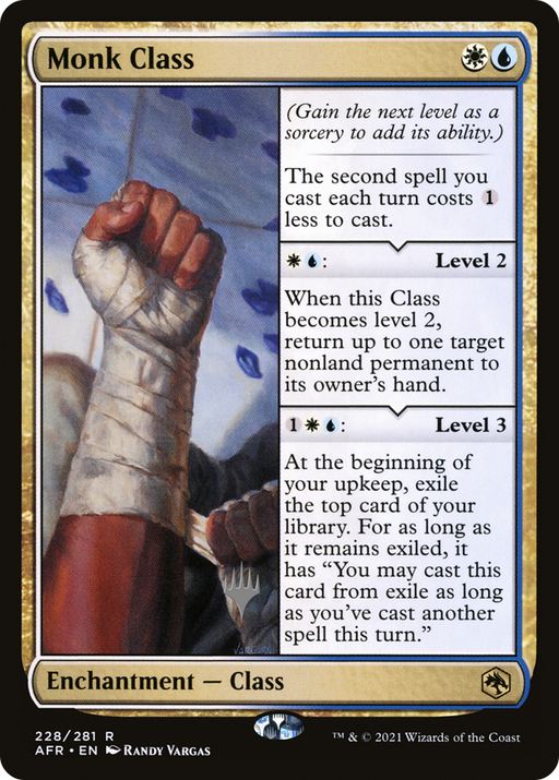 Monk Class (PPAFR-228) [Adventures in the Forgotten Realms Promos] Foil MTG Single Wizards of the Coast