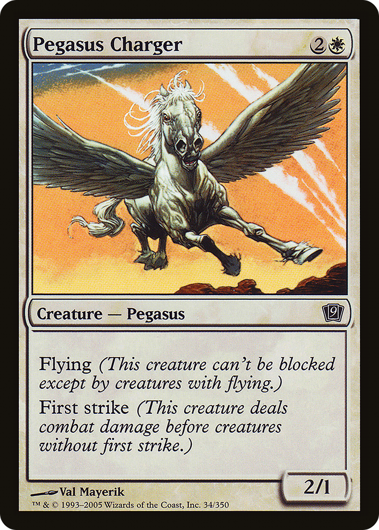 Pegasus Charger (9ED-034) [9th Edition] MTG Single Wizards of the Coast