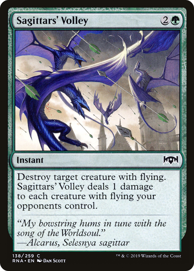 Sagittars' Volley (RNA-138) [Ravnica Allegiance] Foil MTG Single Wizards of the Coast