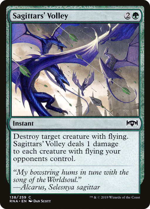 Sagittars' Volley (RNA-138) [Ravnica Allegiance] MTG Single Wizards of the Coast