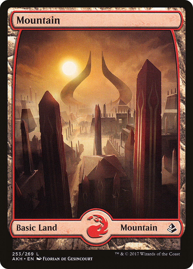 Mountain (253) - Full Art (AKH-253) [Amonkhet] MTG Single Wizards of the Coast