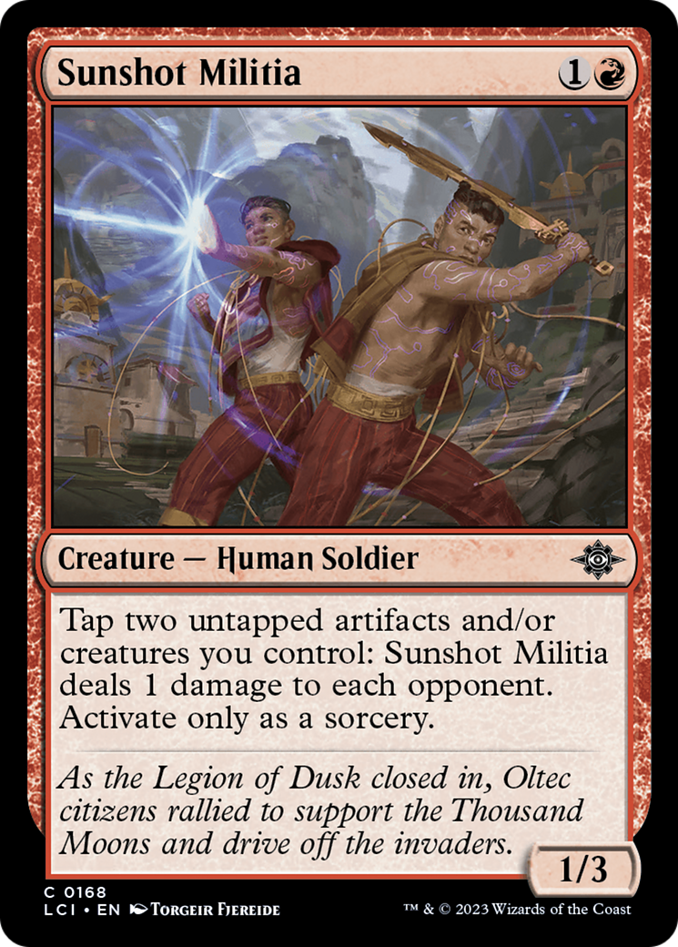 Sunshot Militia (LCI-168) [The Lost Caverns of Ixalan] Foil MTG Single Wizards of the Coast