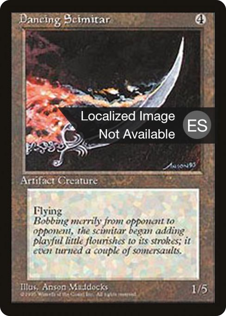 Dancing Scimitar (4BB-313) [Fourth Edition Foreign Black Border] MTG Single Wizards of the Coast