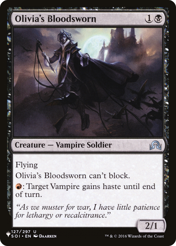 Olivia's Bloodsworn (LIST-SOI-127) [Mystery Booster] The List MTG Single Wizards of the Coast
