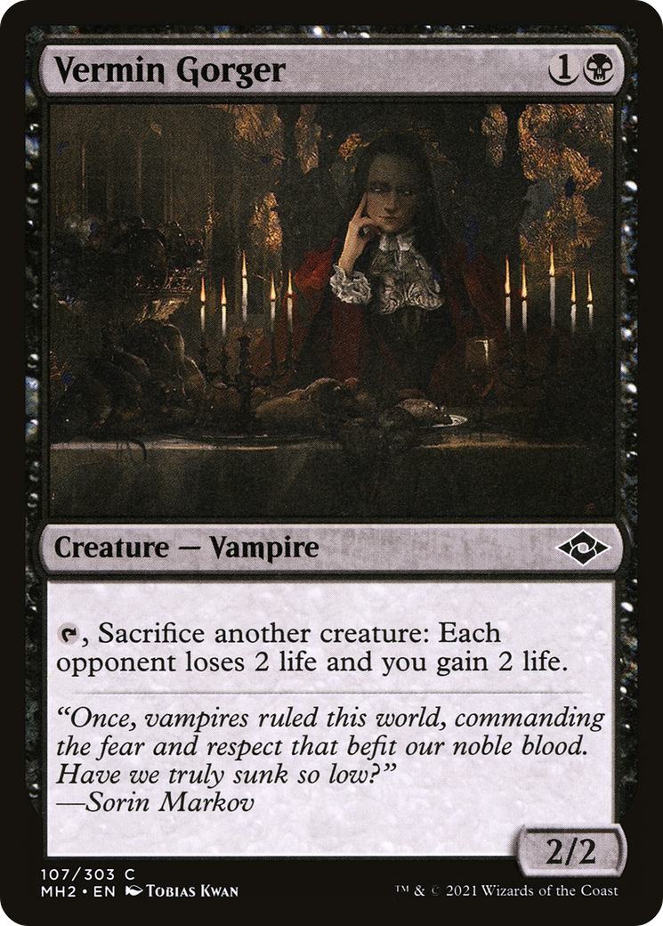 Vermin Gorger (MH2-107) [Modern Horizons 2] Foil MTG Single Modern Horizons 2