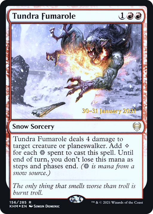 Tundra Fumarole (PRE-156S) [Kaldheim Promos] Foil MTG Single Wizards of the Coast