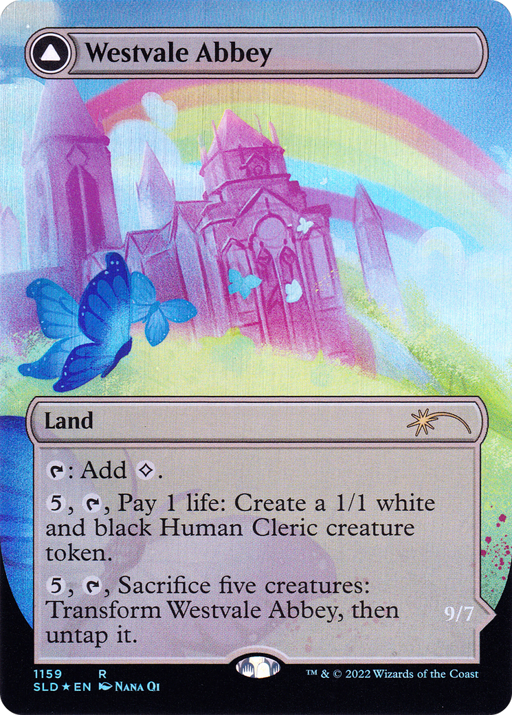 Westvale Abbey (SLD-1159) [Secret Lair Drop] (Borderless) Foil MTG Single Wizards of the Coast