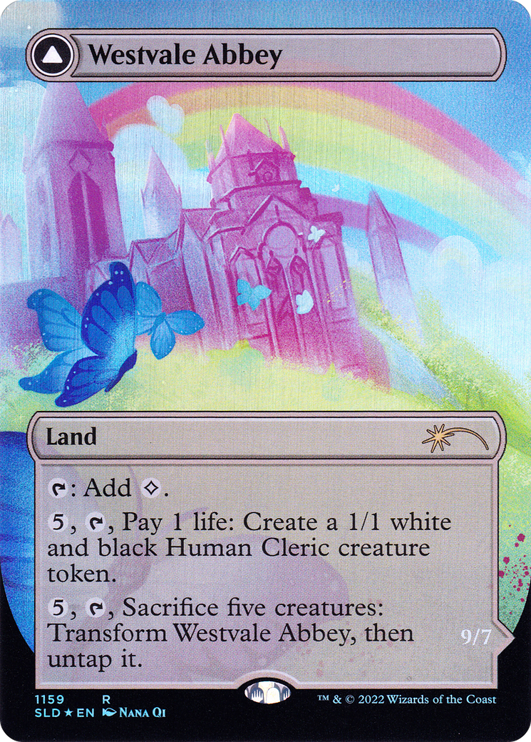 Westvale Abbey (SLD-1159) [Secret Lair] Drop (Borderless) Foil MTG Single Wizards of the Coast