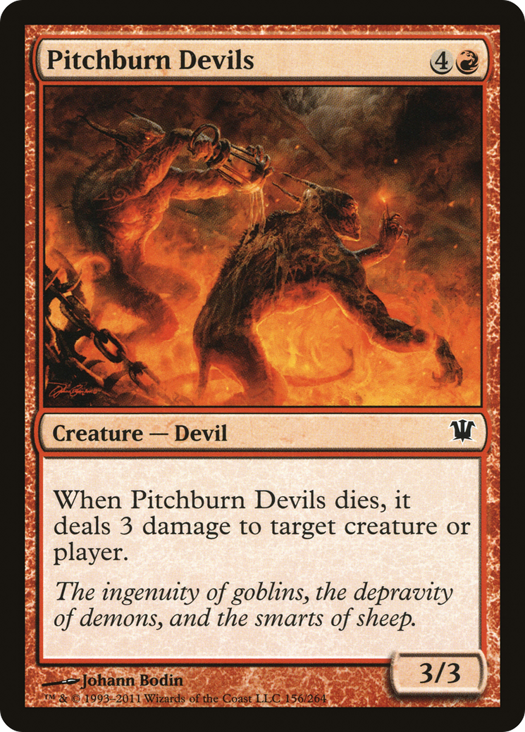 Pitchburn Devils (ISD-156) [Innistrad] Foil MTG Single Wizards of the Coast