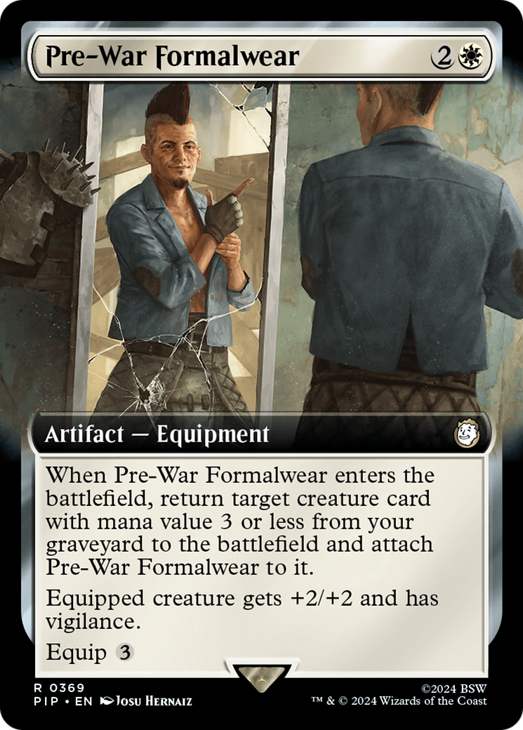 Pre-War Formalwear (PIP-369) [Fallout] (Extended Art) MTG Single Wizards of the Coast