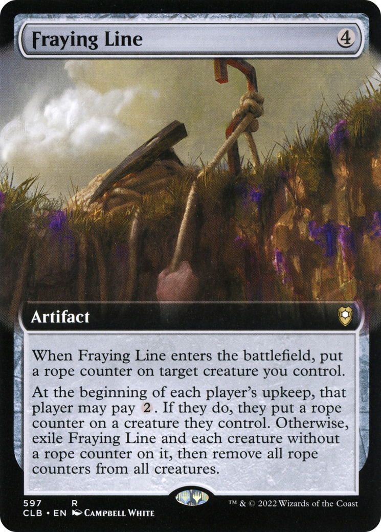 Fraying Line (CLB-597) [Commander Legends: Battle for Baldur's Gate] (Extended Art) MTG Single Wizards of the Coast