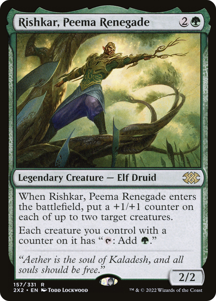 Rishkar, Peema Renegade (2X2-157) [Double Masters 2022] Foil MTG Single Wizards of the Coast