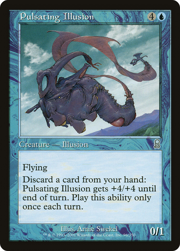 Pulsating Illusion (ODY-096) [Odyssey] Foil MTG Single Wizards of the Coast