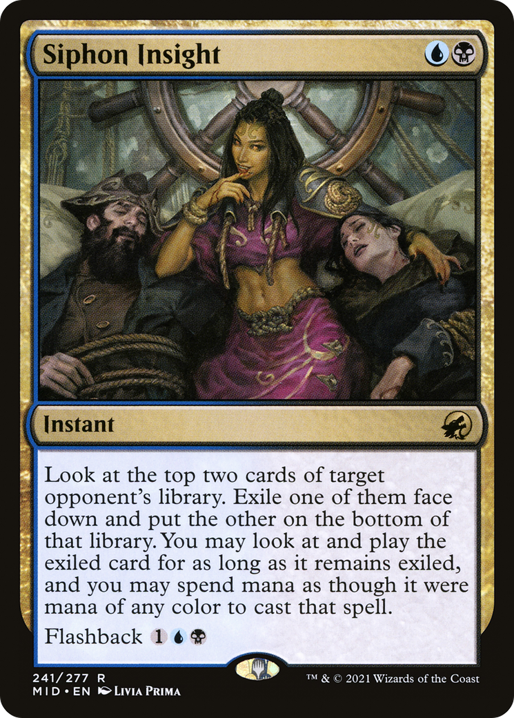Siphon Insight (MID-241) [Innistrad: Midnight Hunt] MTG Single Wizards of the Coast