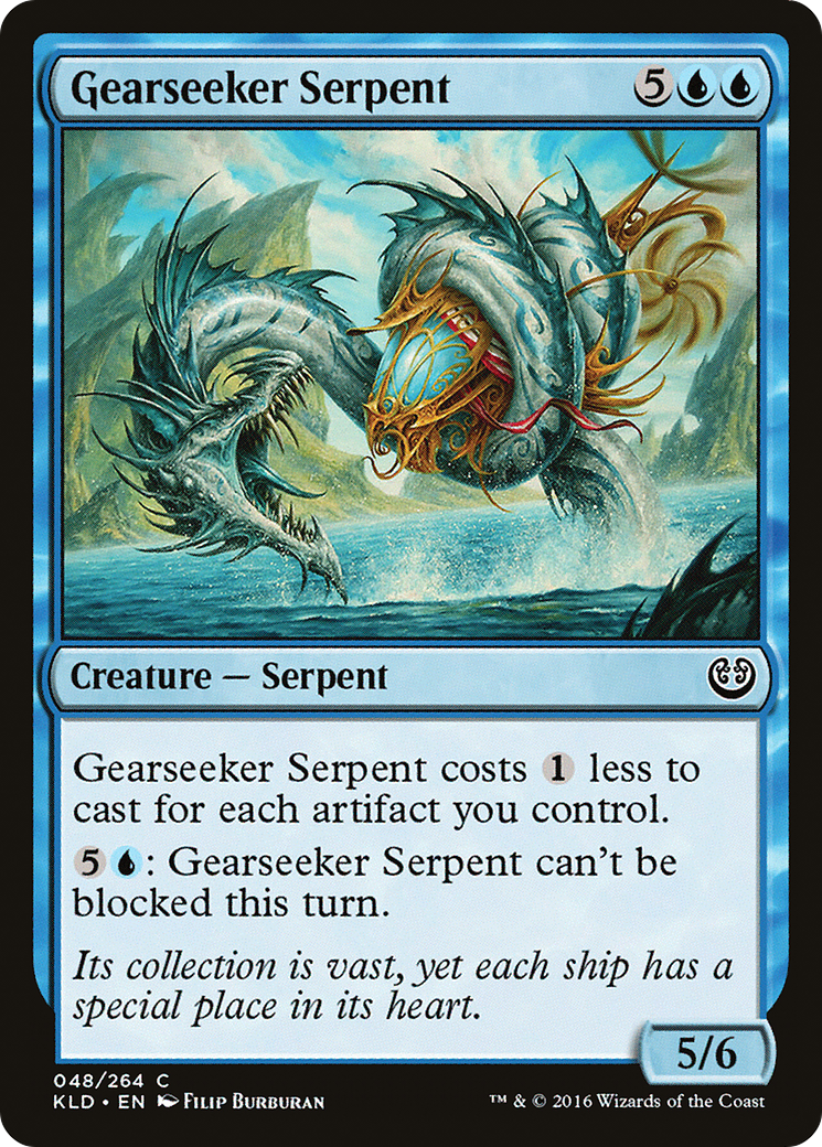 Gearseeker Serpent (KLD-048) [Kaladesh] Foil MTG Single Wizards of the Coast