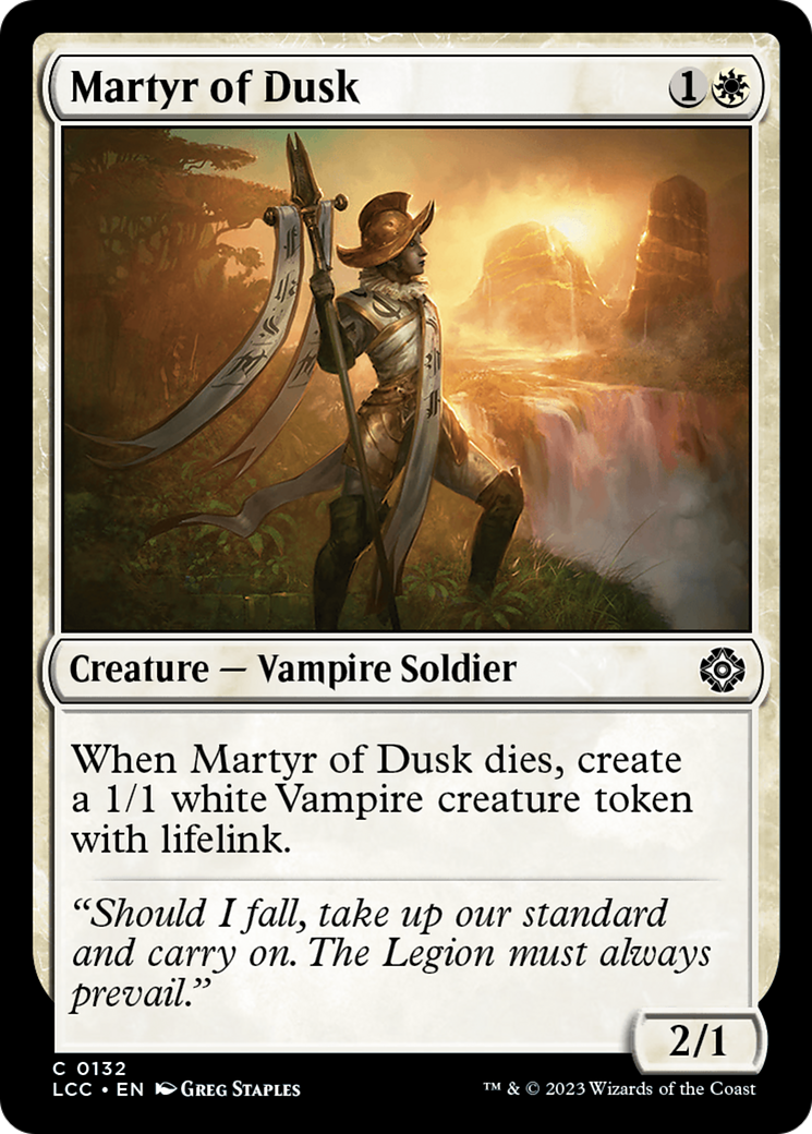 Martyr of Dusk (LCC-132) [The Lost Caverns of Ixalan Commander] MTG Single Wizards of the Coast