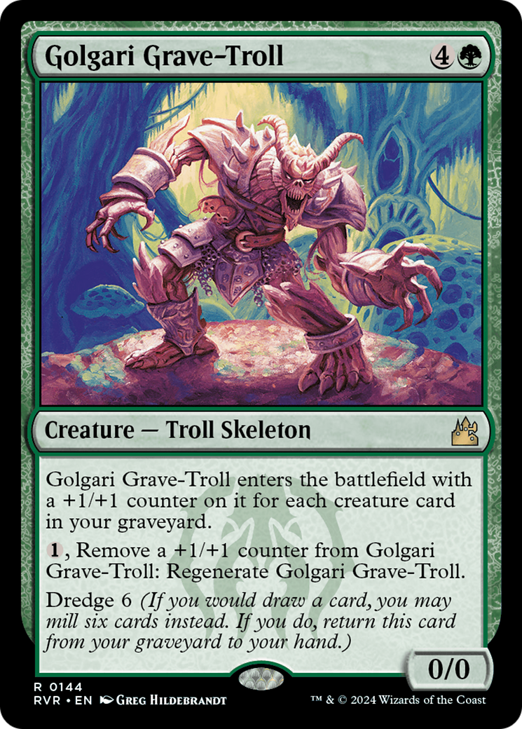 Golgari Grave-Troll (RVR-144) [Ravnica Remastered] Foil MTG Single Wizards of the Coast