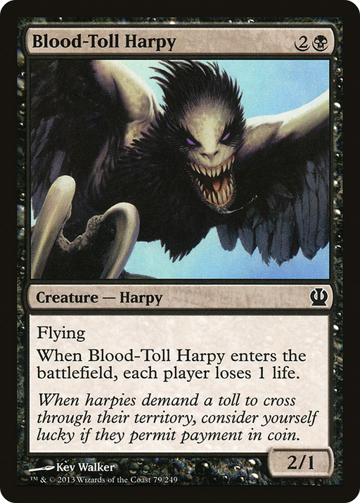 Blood-Toll Harpy (THS-079) [Theros] MTG Single Wizards of the Coast