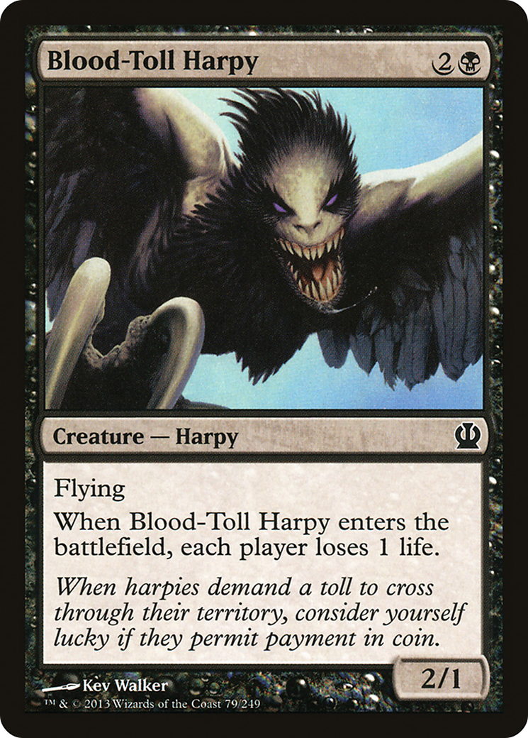 Blood-Toll Harpy (THS-079) [Theros] Foil MTG Single Wizards of the Coast