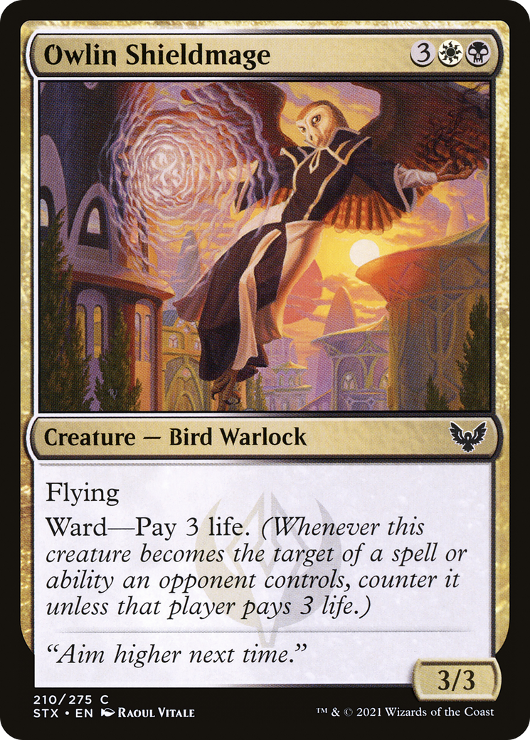 Owlin Shieldmage (STX-210) [Strixhaven: School of Mages] Foil MTG Single Wizards of the Coast