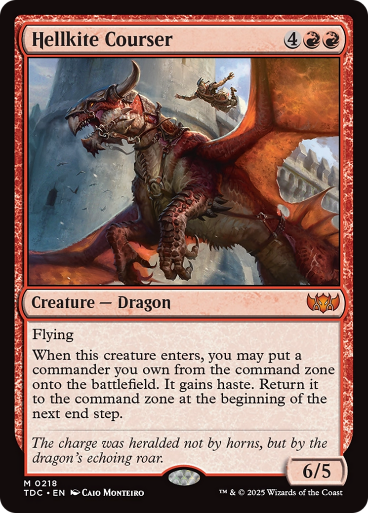 Hellkite Courser (TDC-218) [Commander: Tarkir: Dragonstorm] MTG Single Wizards of the Coast