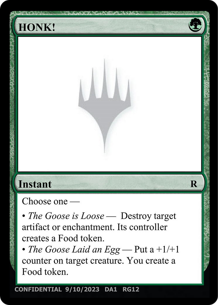 HONK! (UNK-RG12A) [Misc] Unknown Event MTG Single Wizards of the Coast
