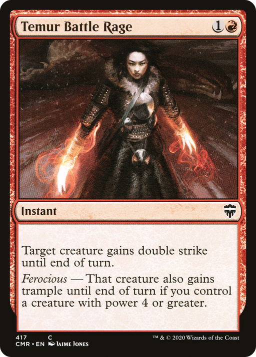 Temur Battle Rage (CMR-417) [Commander Legends] MTG Single Wizards of the Coast